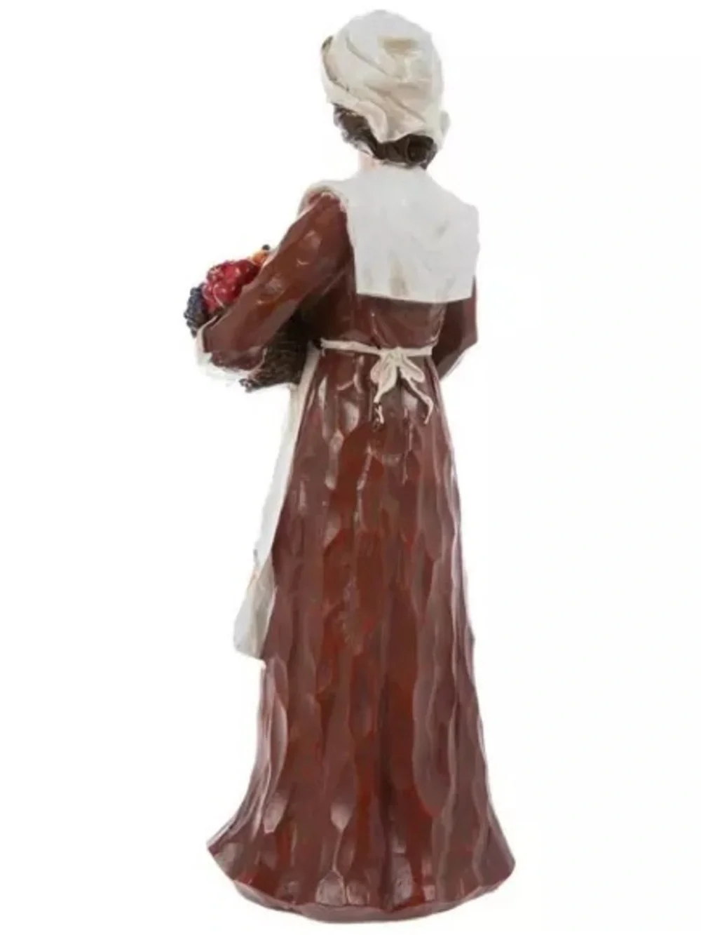 Pilgrim With Fruit Basket Figurine - Picture 3 of 3